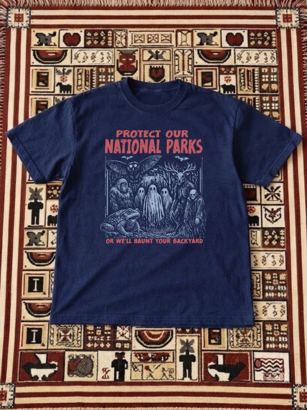 Protect Our National Parks Graphic Tee - Navy Blue